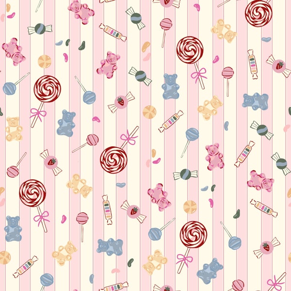 Pastel Sweets and Gummy Bears