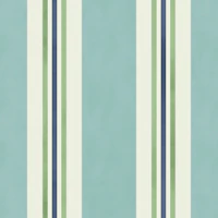 Grandmillennial ticking stripes teal - medium tapet