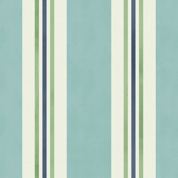 Grandmillennial ticking stripes teal - medium