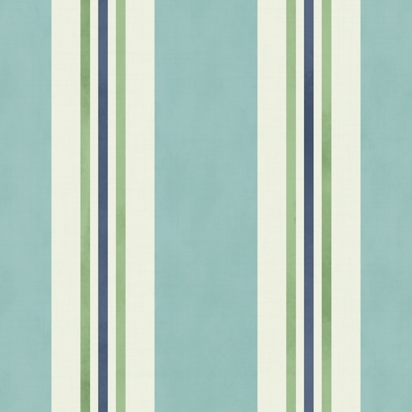 Grandmillennial ticking stripes teal - small