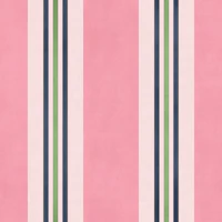 Grandmillennial ticking stripes preppy medium wallpaper