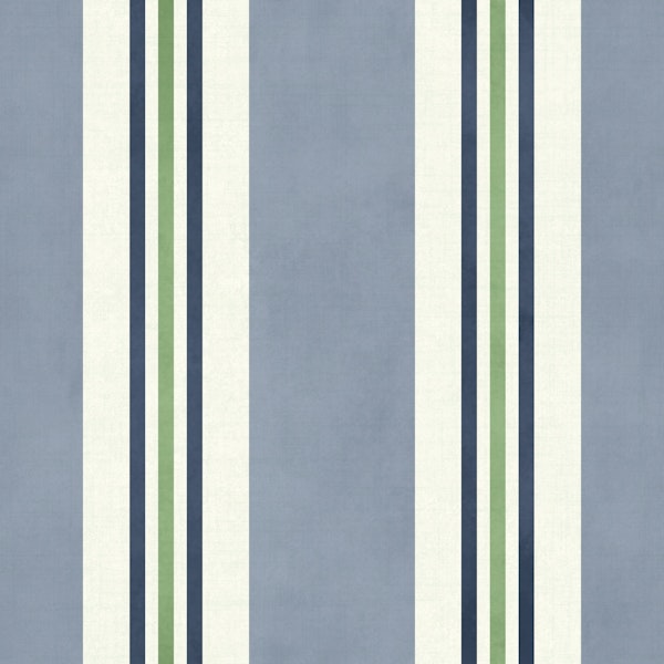 Grandmillennial ticking stripes blue medium