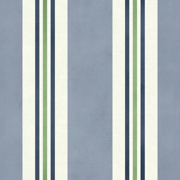 Grandmillennial ticking stripes blue small