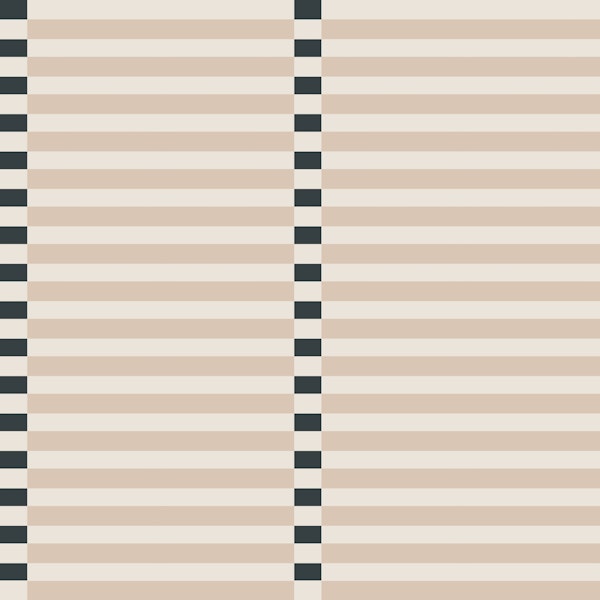 Blush and cream Modern Horizontal Stripes