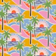 Palm Tree Island Sunset Tropical