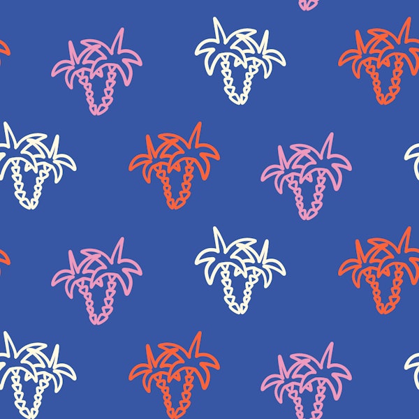 Palm Tree Line Art Tropical