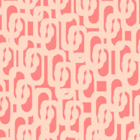 Blush Pink Abstract Geometric Loop Pattern wallpaper