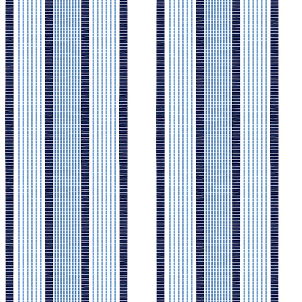 Coastal Indigo Handloom Stripe