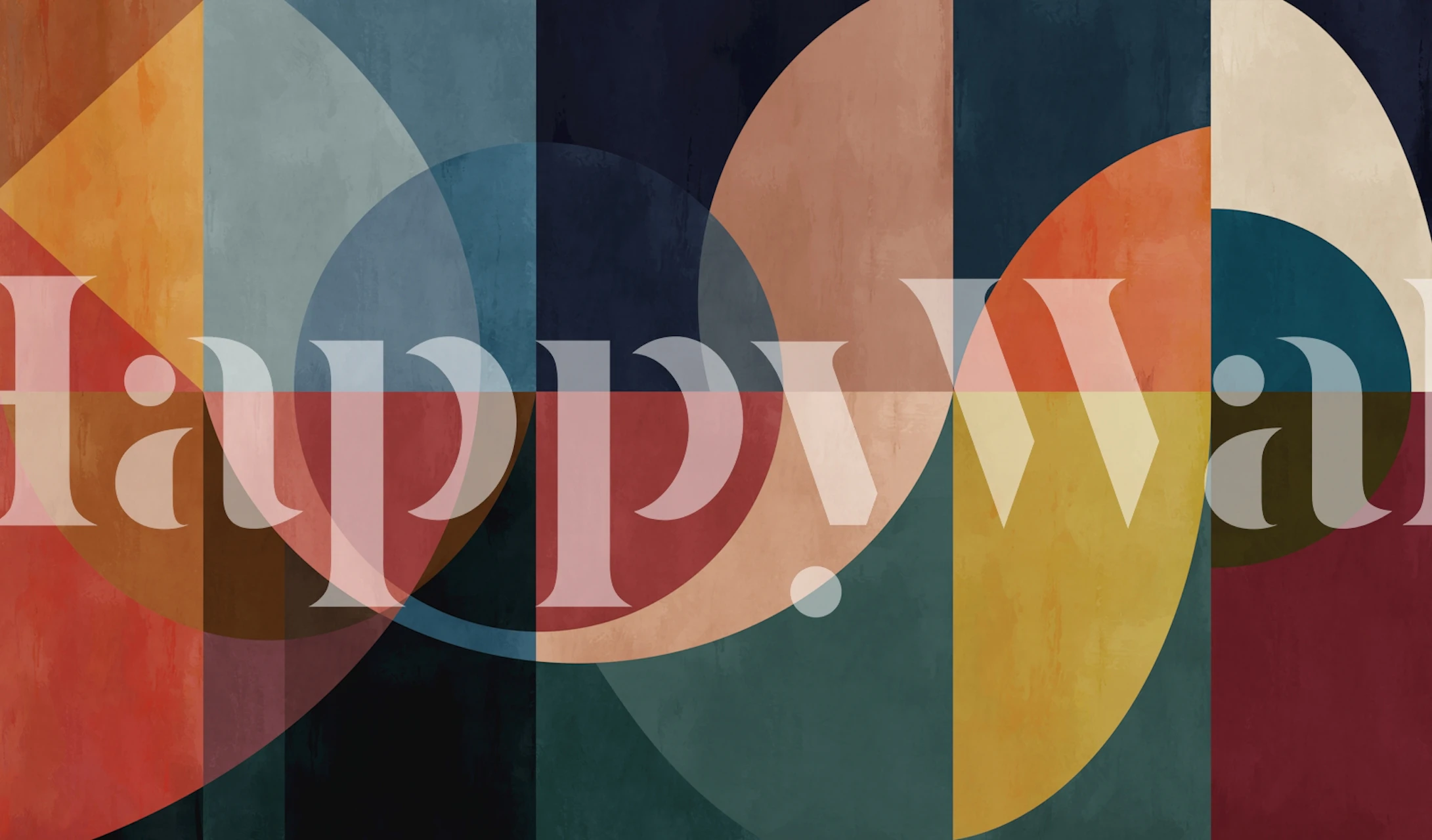 Geometric Shapes Earthy Tones behang