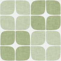 Mid Century Geometric Grid - Green wallpaper