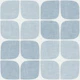 Mid Century Geometric Grid - Blue