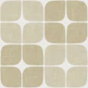 Mid Century Geometric Grid - Golden Beige