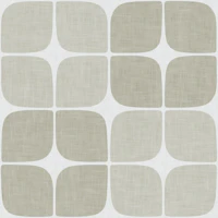Mid Century Geometric Grid - Taupe wallpaper