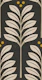 blooms and dots - black cream mustard