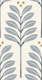 blooms and dots - dusty blue bronze