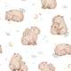 Dreamy Capybara - white