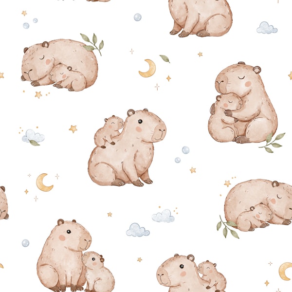 Dreamy Capybara - white