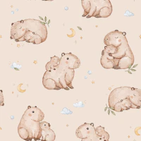 Dreamy Capybara - beige carta da parati