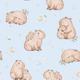 Dreamy Capybara - blue