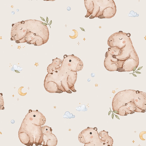 Dreamy Capybara - cream