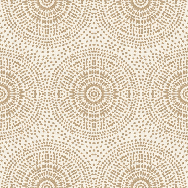 Minimal Boho Dot Medallions In Soft Camel