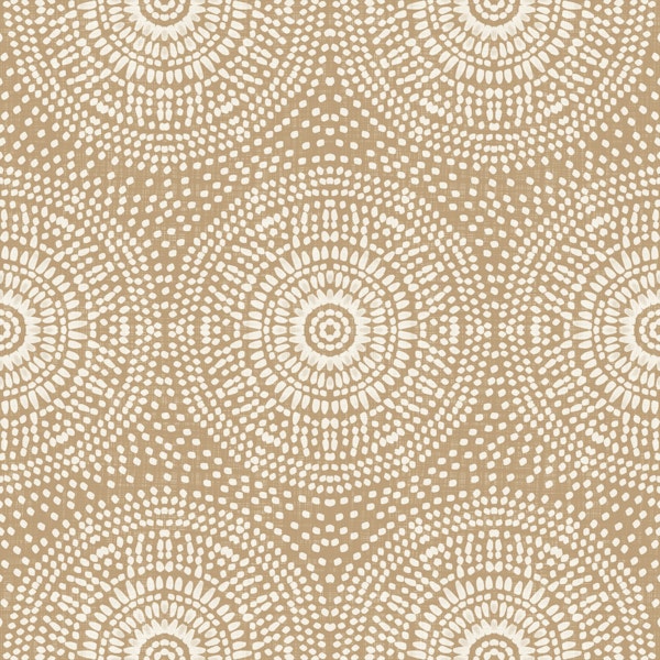 Minimal Boho Dot Medallions On Soft Camel
