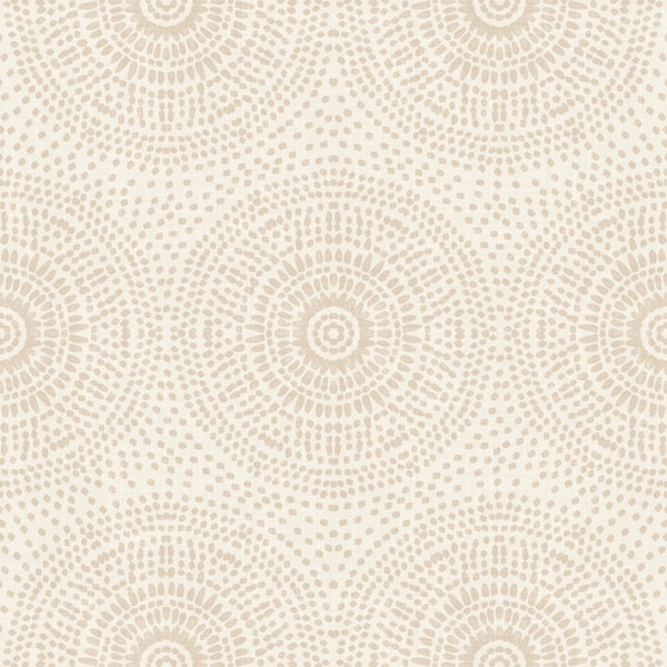 Minimal Boho Dot Medallions In Warm Alabaster