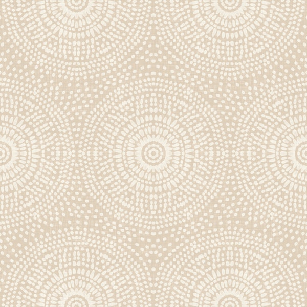 Minimal Boho Dot Medallions On Warm Alabaster