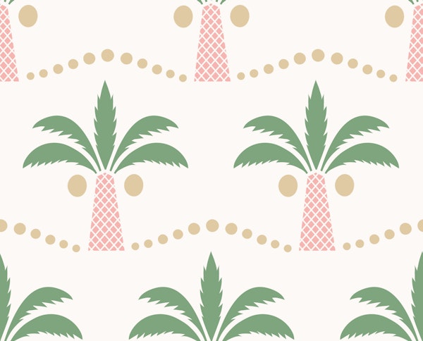 Coastal Palm Tree parade cream