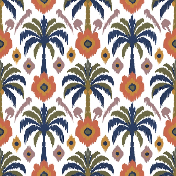 Boho Ikat Palm Garden