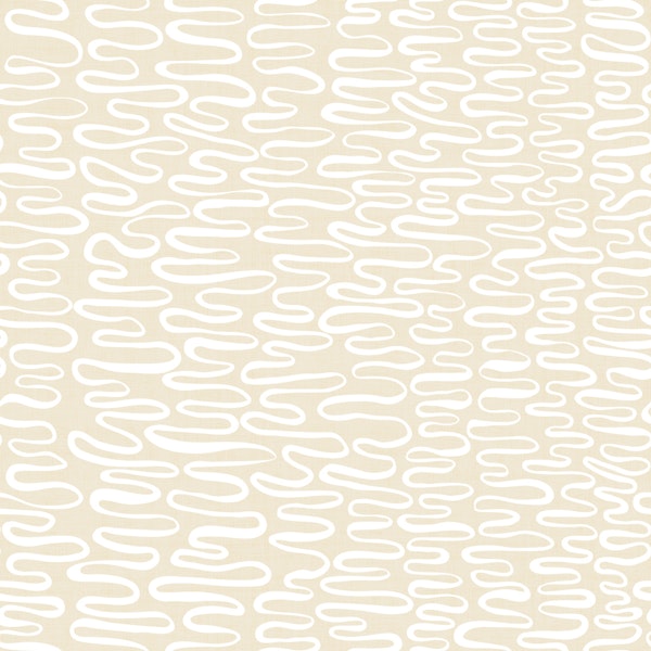 Sand Dune Waves - White on Cream