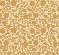 Autumn Ochre Blooming Branches Floral tapete