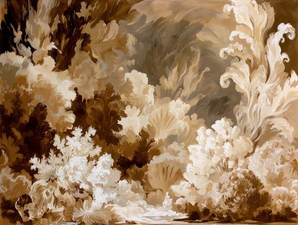 Sepia Baroque Cloudscape