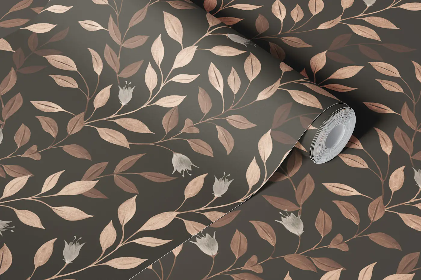 WildFlower - Coffee wallpaper roll