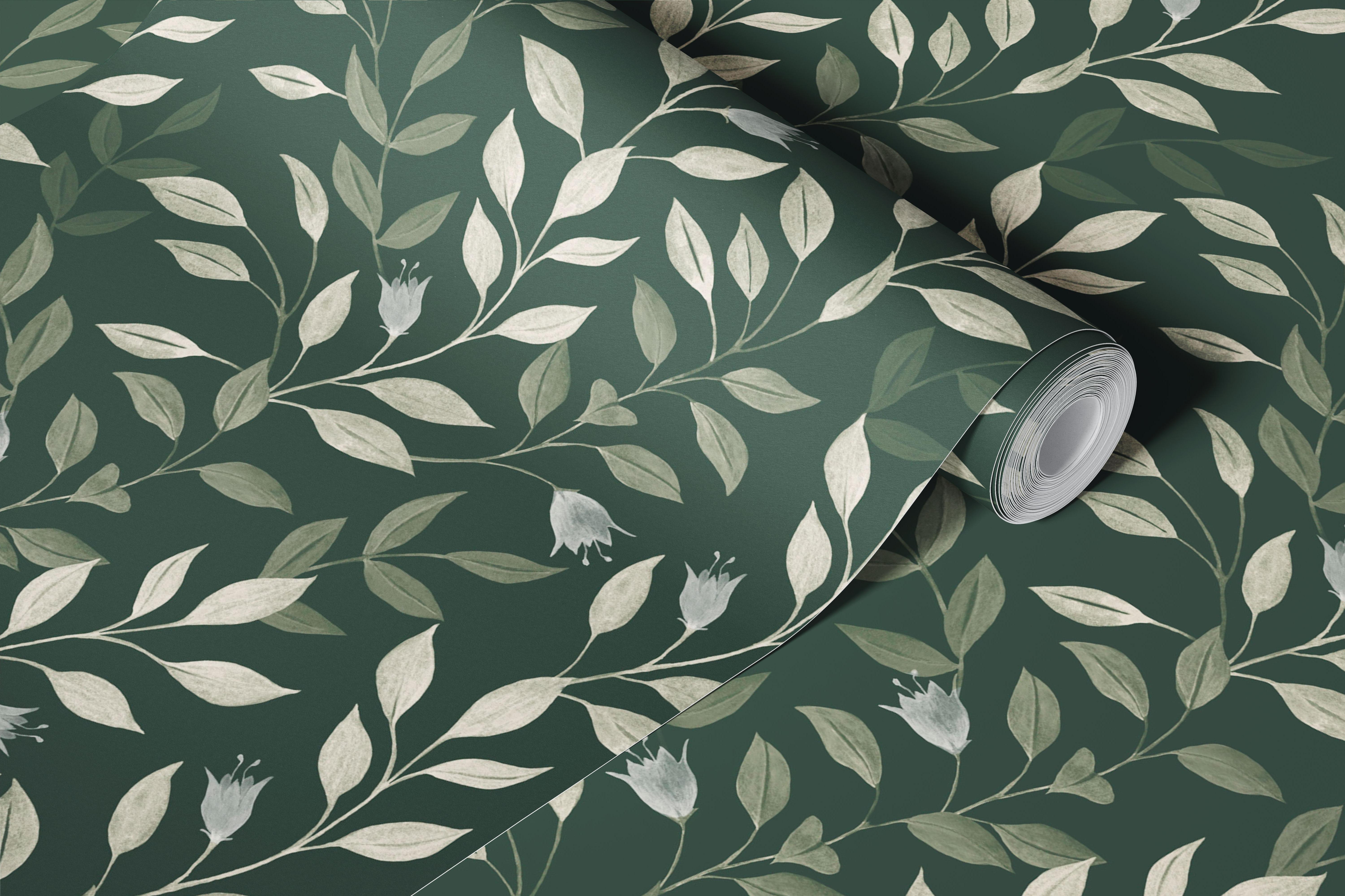 Tapet Wildflower sage într-o cameră уютă