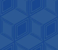 Futuristic Tumbling blocks - medium blue - L tapeta
