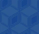 Futuristic Tumbling blocks - medium blue - L
