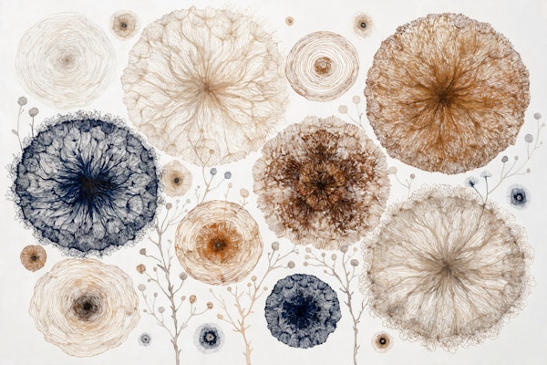 Botanical Ink Blooms
