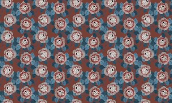 Bold Vintage Flowers II