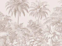 Muted Tropical Foliage Landscape tapeta