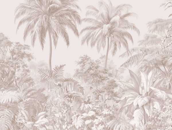 Muted Tropical Foliage Landscape
