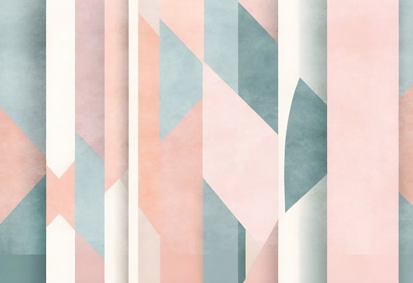 Pastel Geometric Watercolor Blocks