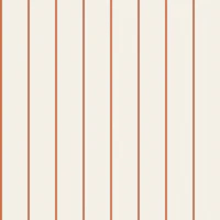 Terracotta Pinstripe Cream tapeet