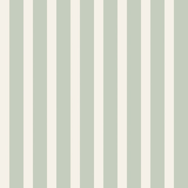 Soft Sage and Cream Stripes