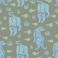 Tibetan Tiger Olive green tapety