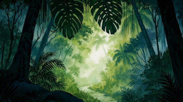 Lush Tropical Rainforest Glow