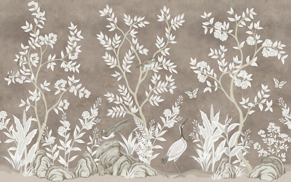 Sepia Chinoiserie Garden