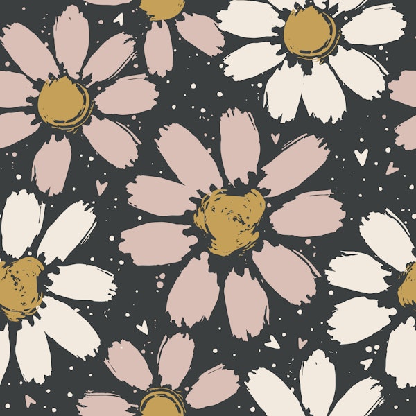Hand Painted Daisy Blooms