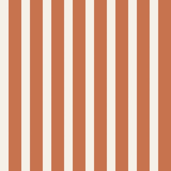 Burnt Orange Wide Stripe Classic