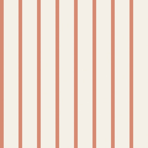 Soft Coral Cream Stripes